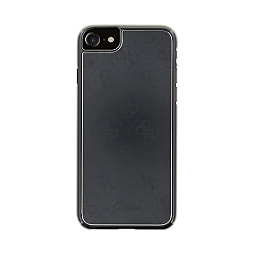 фото Накладка guess 4g aluminium plate hard для iphone 7 / 8 / se 2020 - black