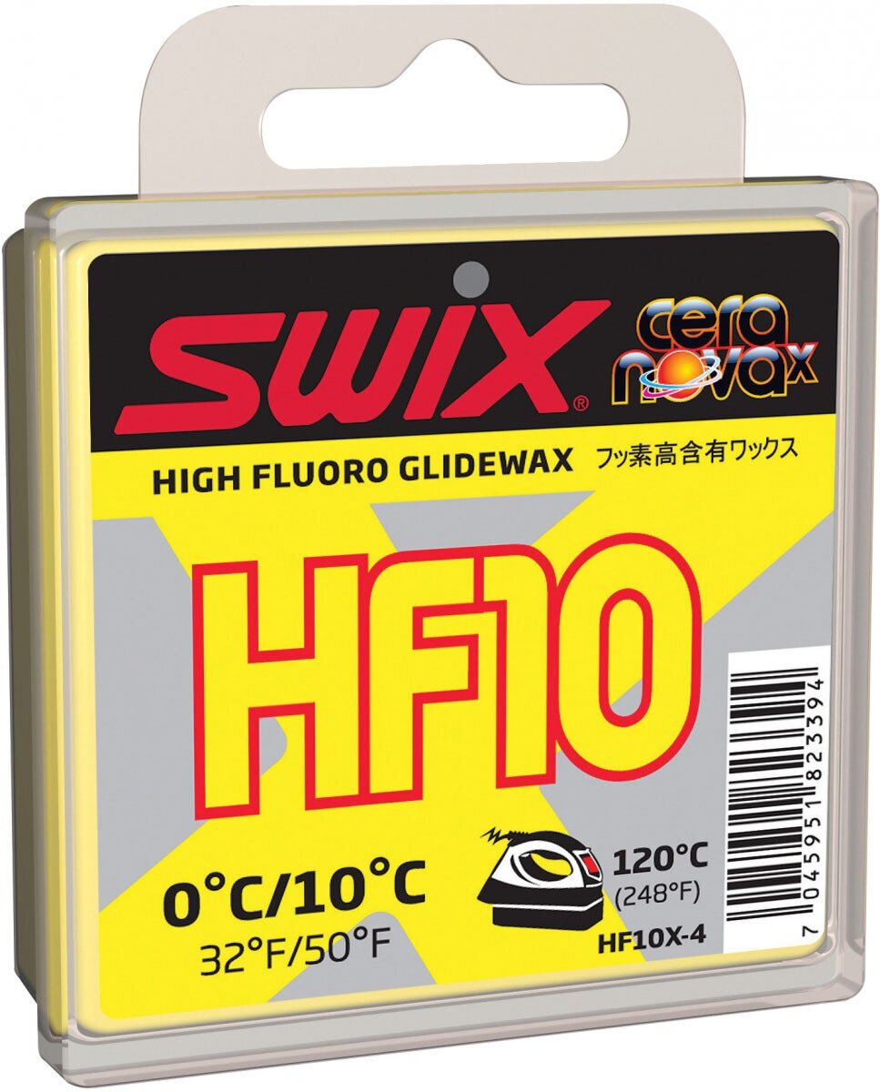 Парафин Swix HF10X-4 Yellow 0C/+10C 40гр