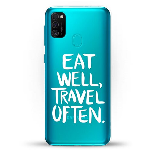 фото Силиконовый чехол eat well на samsung galaxy m30s andy & paul