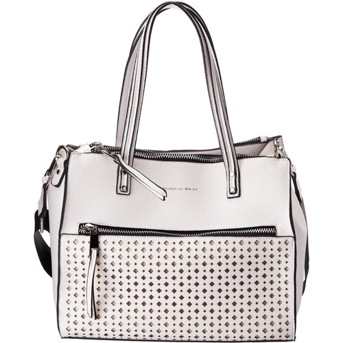 фото Сумка tosca blu, синтетический материал, внутренний карман, регулируемый ремень, белый