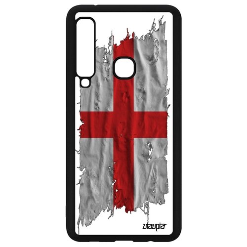 фото Чехол на мобильный samsung galaxy a9 2018, "флаг англии на ткани" государственный utaupia