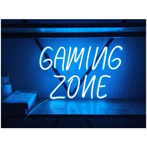 Вывеска неоновая Gaming zone, 33,5х50 см