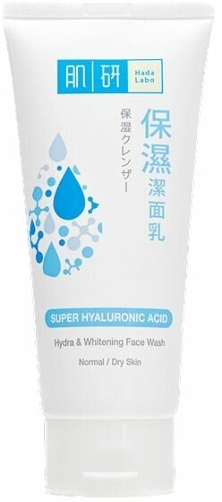 HADA LABO Крем-Пенка для лица увлажнение и выравнивание тона Hydra & Whitening Face Wash