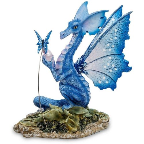 Статуэтка Синий дракон и бабочка