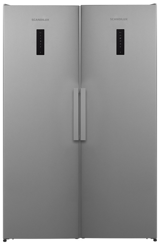 Холодильник Side by Side Scandilux SBS711EZ12X (FN711E12X+R711 EZ12X)