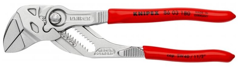 Клещи Knipex 86 03 180 SB в блистере 180 мм