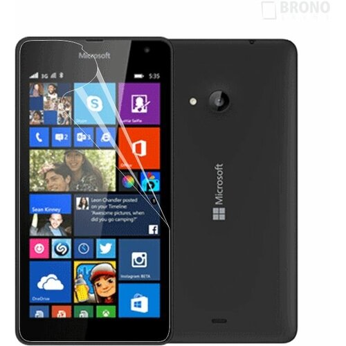 Защитная пленка для Microsoft Lumia 535 (Защита экрана Lumia 535) защитная пленка для microsoft lumia 950 xl защита экрана lumia 930