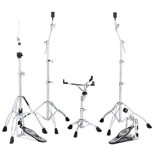 фото Tama sm5w stage master hardware kit набор стоек для барабанной установки: 1 стойка для малого барабана (hs40wn), 2 стойки для тарелок (hc43bwn), 1 стойка для хай-хэта (hh205), 1 педаль для бас-барабана (hp200p)
