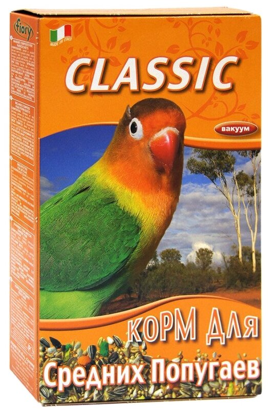 Fiory корм Classic для средних попугаев, 400 г