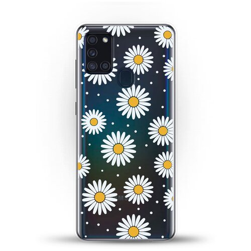 фото Силиконовый чехол ромашки на samsung galaxy a21s andy & paul