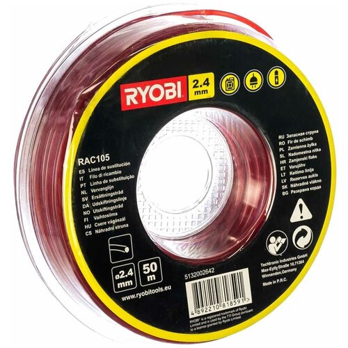 Леска для триммеров Ryobi rac105 5132002642 (2,4 мм; 50 м; круг)