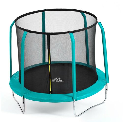 каркасный батут dfc jump 14ft складной c сеткой 427х427х265 см green apple Батут DFC JUMP STREET 14ft