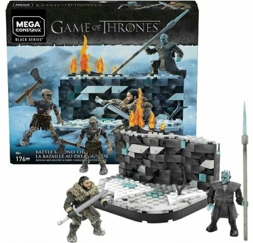 Конструктор Игра престолов Битва за стеной Mattel Mega Construx Game of Thrones, 176 элементов + фигурки