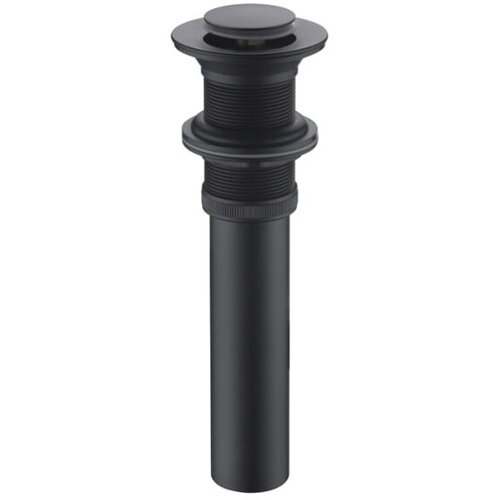 Донный клапан латунь с переливным отверстием черный 2023₽