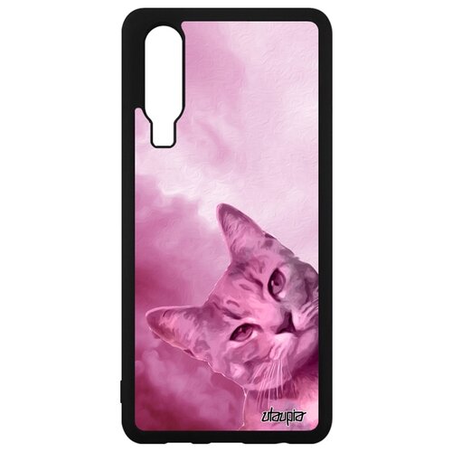 фото Чехол на мобильный huawei p30, "котик" тигристый маленький utaupia