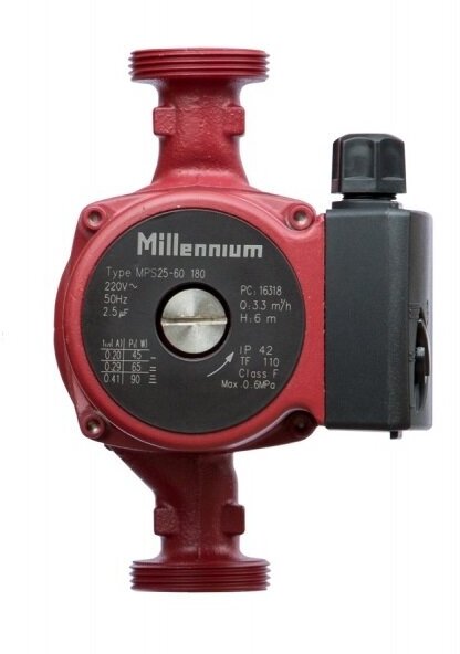 Циркуляционный насос Millennium MPS 32-80 (180 мм) (245 Вт) - фотография № 5
