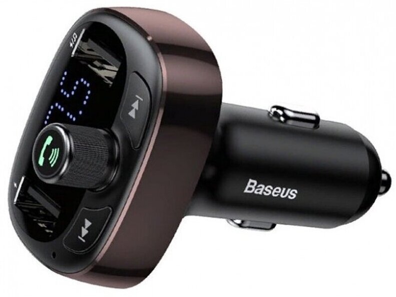 Автомобильное зарядное устройство Baseus MP3 Charger CCALL-TM12 Dark Coffee