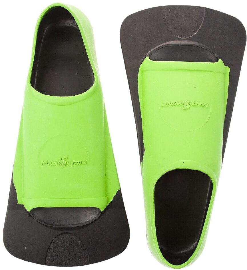 Ласты MADWAVE Fins Training II Rubber, 42-44, Green/Black Mad Wave - фото №1