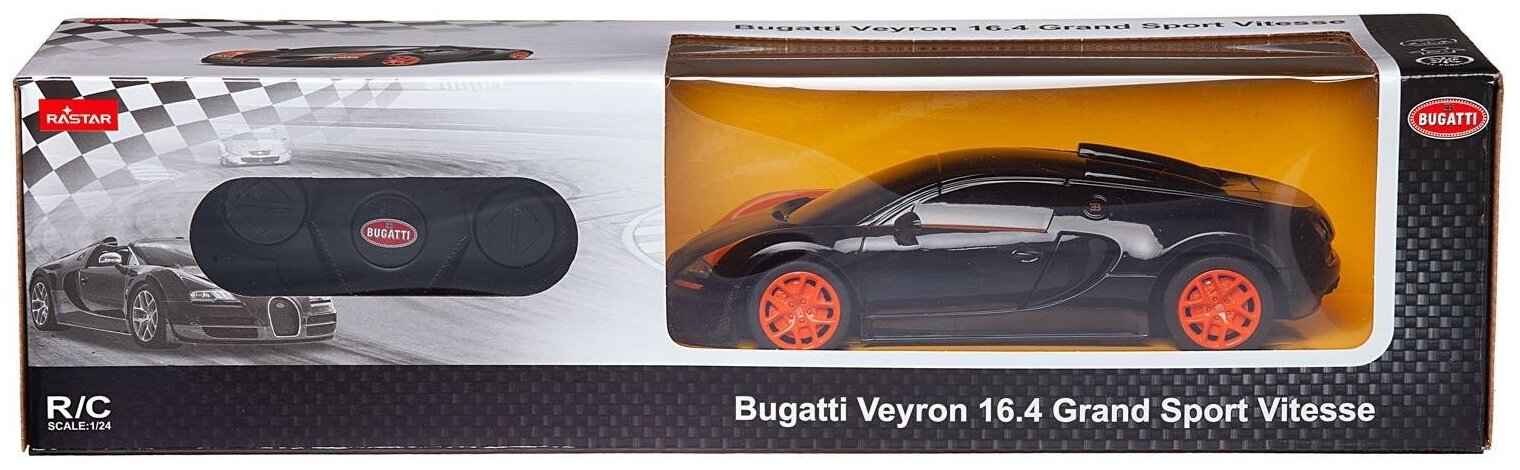 Машина р/у 1:24 Bugatti Grand Sport Vitesse Цвет Черный