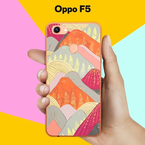 Силиконовый чехол на Oppo F5 Узор 7 / для Оппо Ф5 силиконовый чехол на oppo f5 узор нло для оппо ф5