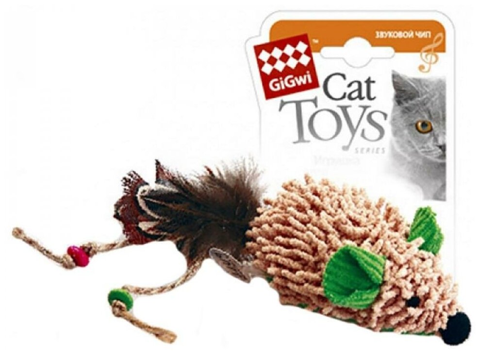 Игрушка для кошек Cat Toys мышка со звуковым чипом при касании издает звуки 8 СМ - фотография № 2