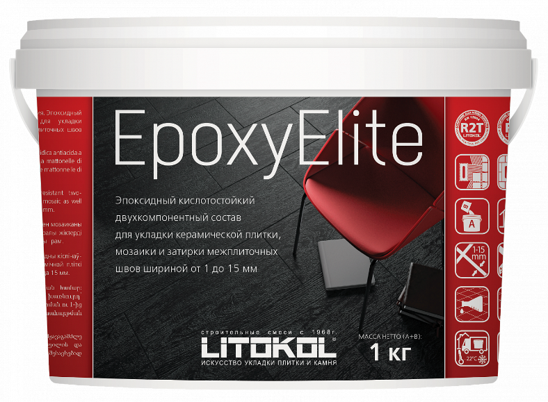 Затирка эпоксидная EpoxyElite, E.11 лесной орех Litokol 22484