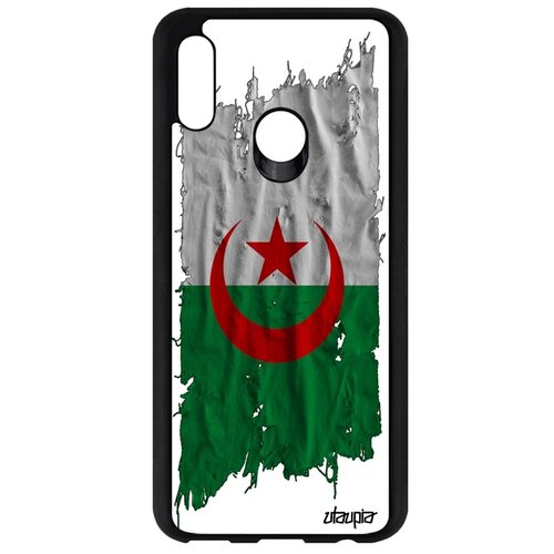 фото Чехол на huawei p smart 2019, "флаг алжира на ткани" патриот страна utaupia