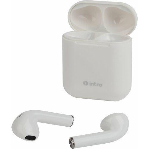 Наушники беспроводные Intro HSW790 bluetooth с зарядным боксом вкладыши белые 1шт 129400₽