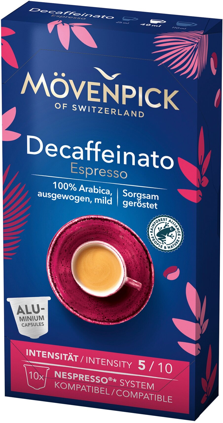 Movenpick Decaffeinato Espresso ALU 10 капсул по 5,7г - фотография № 2