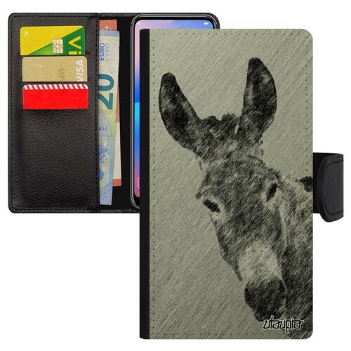 фото Чехол-книжка на мобильный iphone 8 plus, "осел" животное ишак utaupia