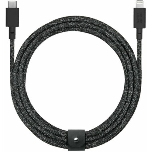 Кабель Type C - Lightning MFI 3m Native Union Belt Cable серый кабель для apple usb c lightning mfi native union belt cable 1 2м серый