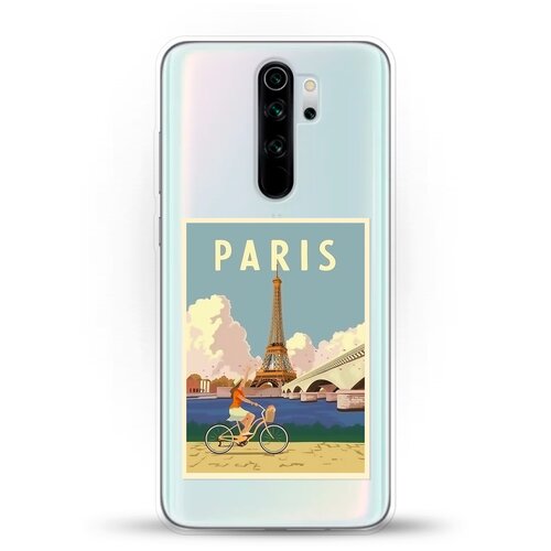 фото Силиконовый чехол париж на xiaomi redmi note 8 pro andy & paul