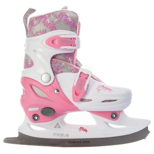 Коньки TISA Missy Adj Skates, раздвижные, прогулочные, для девочек, 30-33, розовый/белый [h04717.3033]