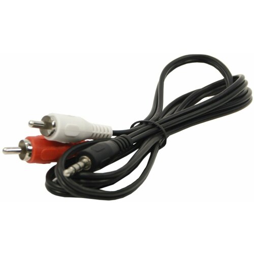 Аудио кабель AUX, переходник TWIST: тюльпаны 2RCA-3.5 mini jack, 1.2 метра аудио видео шнур twist 2rca 2rca 5m