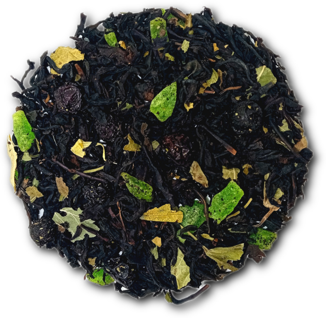Чай черный листовой "Дикая Вишня" с ягодами вишни 1000г - фотография № 2
