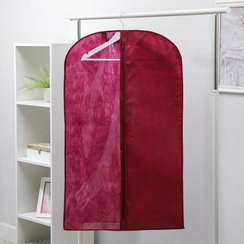 MARU Чехол для одежды 60×100 см, спанбонд, цвет бордо