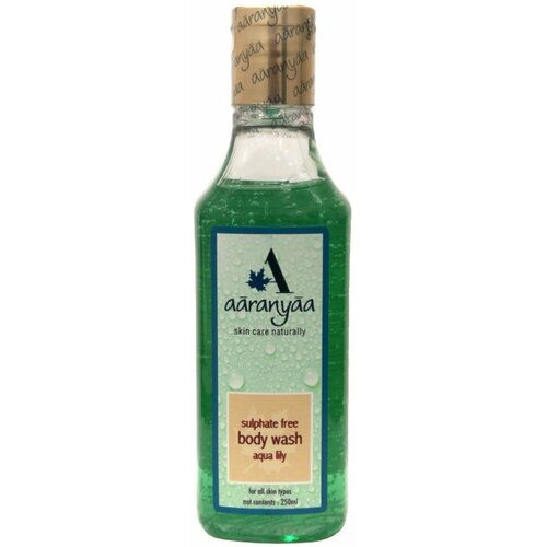 Sulphate Free BODY WASH aqua lily Aaranyaa Безсульфатный гель для душа с Водяной Лилией Аараньяа 250 мл 666₽