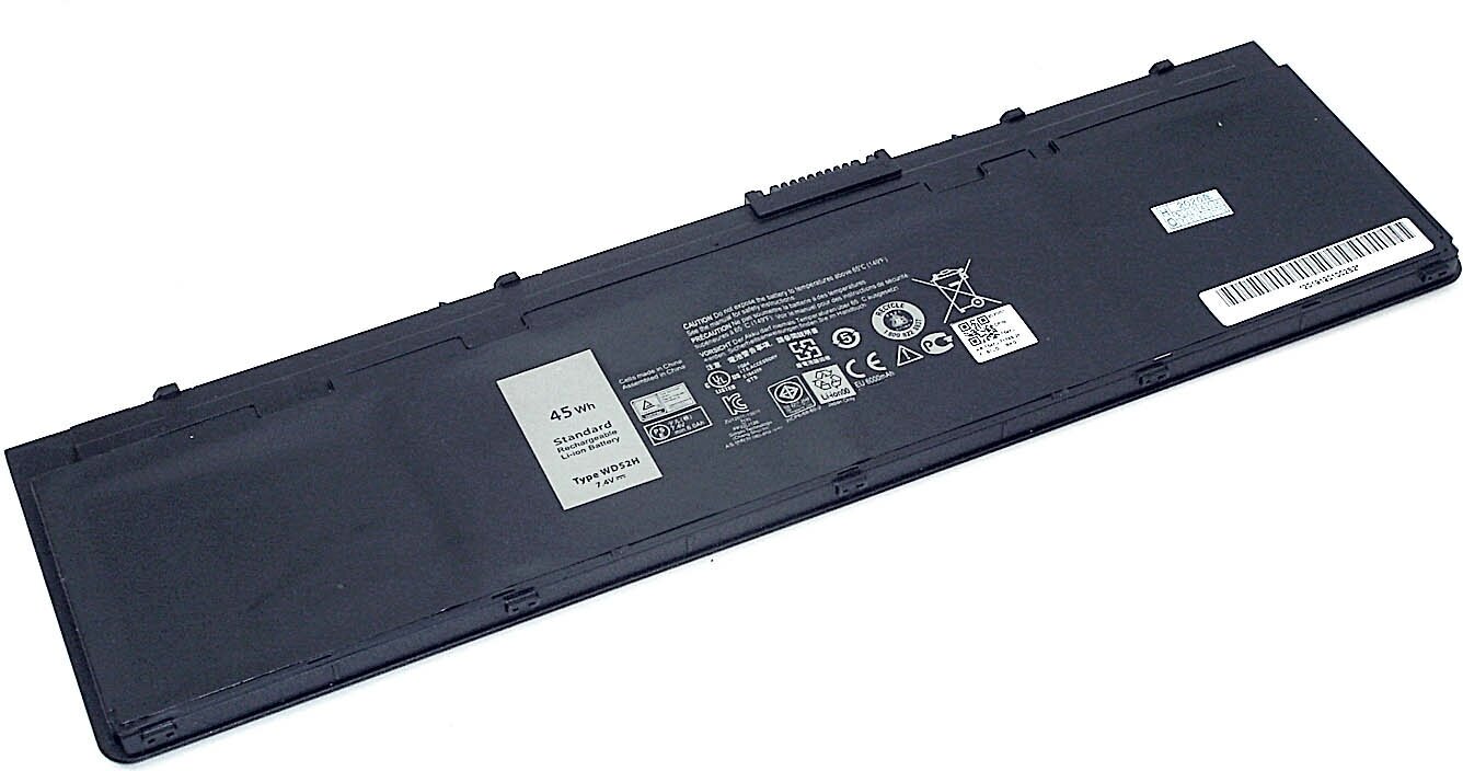 Аккумулятор GHT4X для ноутбука Dell Latitude E7240 7.4V 45Wh (6000mAh) черный