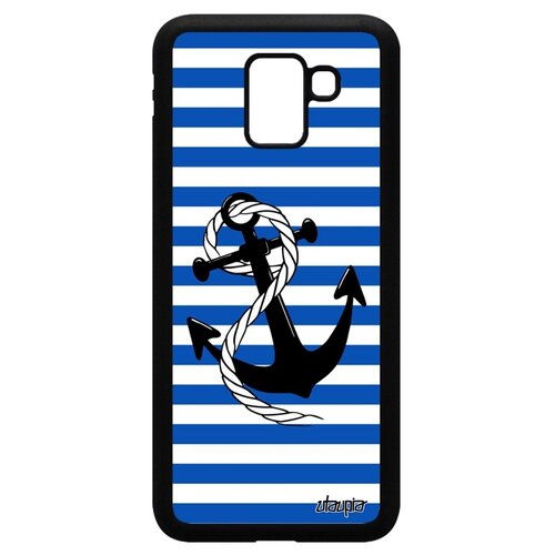 фото Чехол для телефона galaxy j6 2018, "якорь" бухта шхуна utaupia