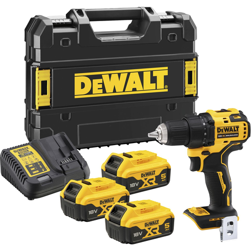 Дрель-шуруповерт DEWALT DCD708P3T, 3 АКБ 5,0Ач, кейс TSTAK кейс dewalt tstak для шуруповёрта dcf850