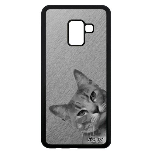 фото Чехол на телефон samsung galaxy a8 2018, "котик" кот милый utaupia