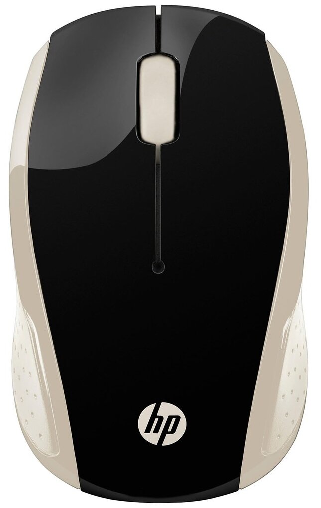 Мышь беспроводная HP Wireless Mouse 200 Silk Gold, 1000dpi, Золотистый/Черный 2HU83AA