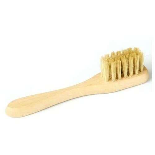 Щетка намазок для обуви Guin, натуральная, светлая щетина, ручка бук, 160*32*12