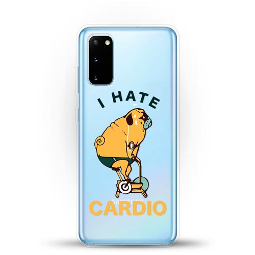 фото Силиконовый чехол не люблю кардио на samsung galaxy s20 andy & paul