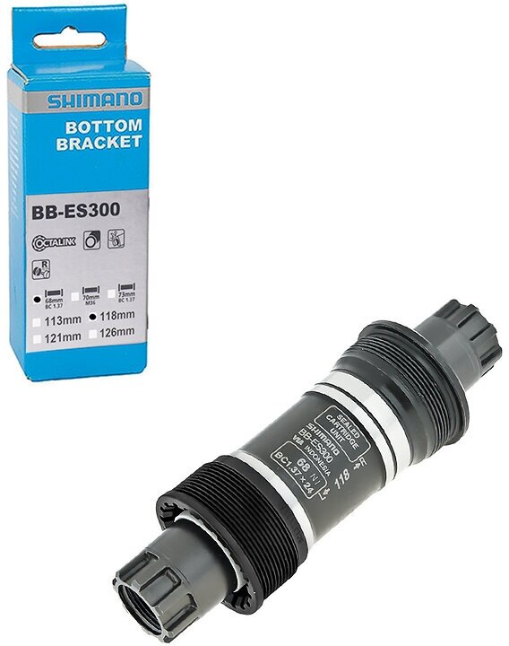 Каретка-картридж BB-ES300 68/118 мм BSA Octalink Alivio/Acera/Altus б/болтов Shimano EBBES300B18