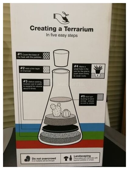 Настольный террариум для растений Chemistry Terrarium Kit - фотография № 13