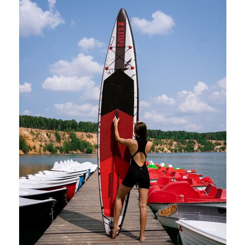 фото Sup-доска / sup board / сап-борд "kayapo" race arrow (гоночная, рэйсинговая, спортивная) 381 х 68 х 15 см, надувная, полный комплект