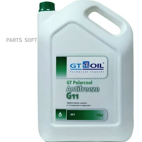 Антифриз Gt Polarcool G11 Зеленый 10 Кг GT OIL арт. 1950032214021