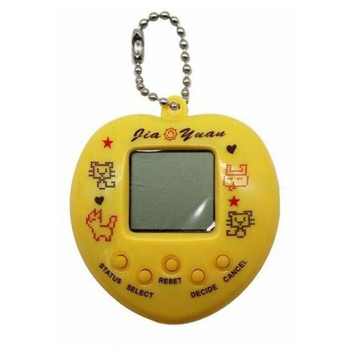 Виртуальный питомец Тамагочи Tamagotchi Игрушка электронная Сердце желтый 195₽