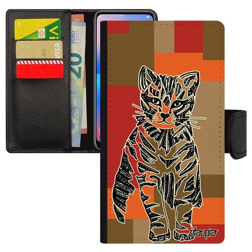 фото Чехол-книжка на смартфон iphone 7 plus, "кот" cat котенок utaupia